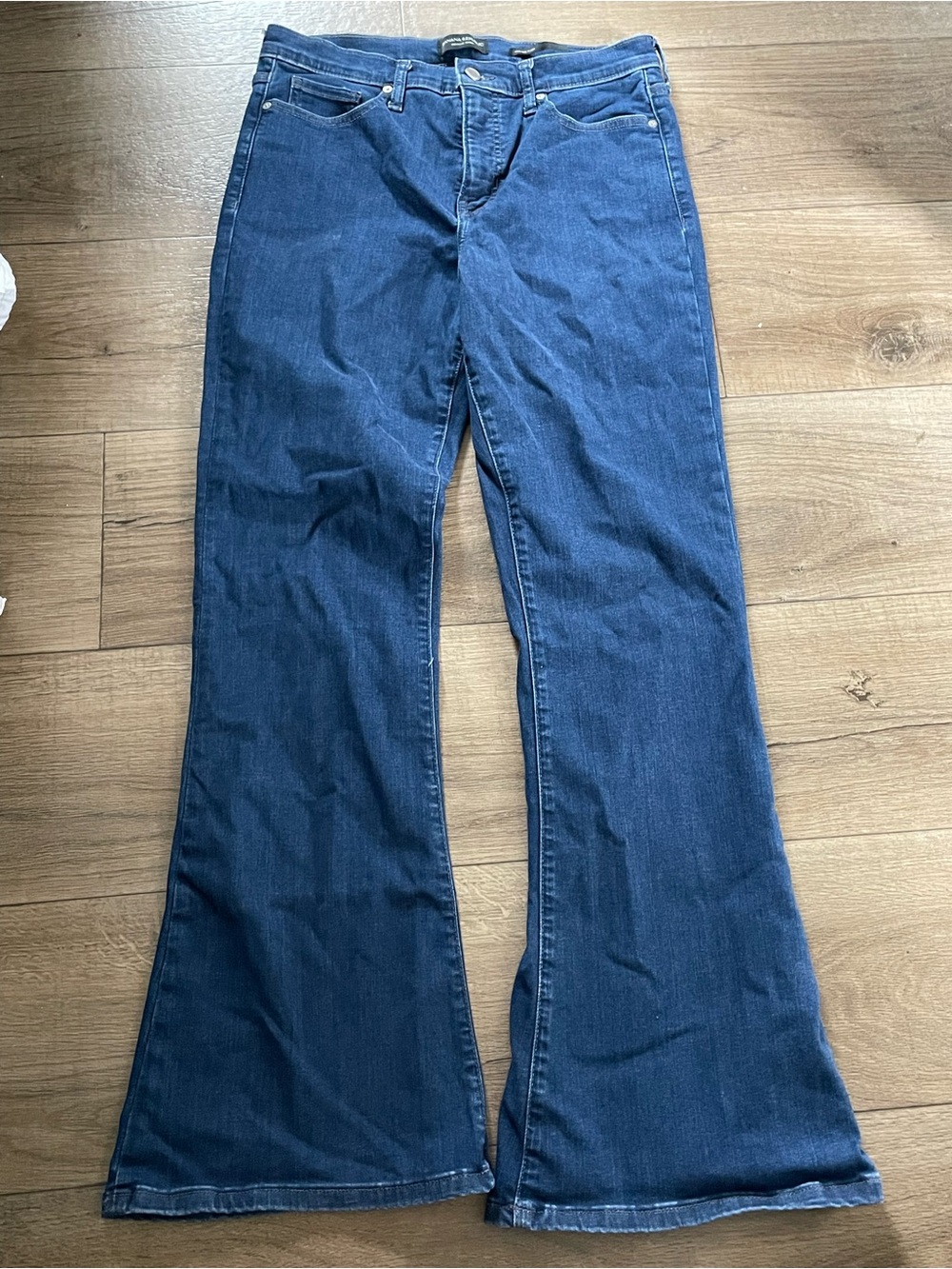 Banana Republic Dark Blue Flare Wide-Leg Jeans